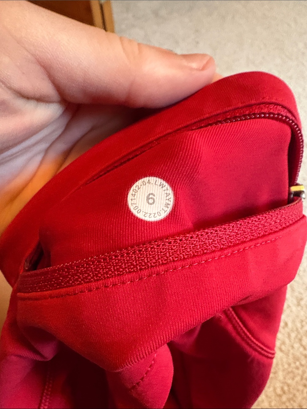 lululemon athletica Crimson Red Athletic Running Shorts - Picture 3 of 4